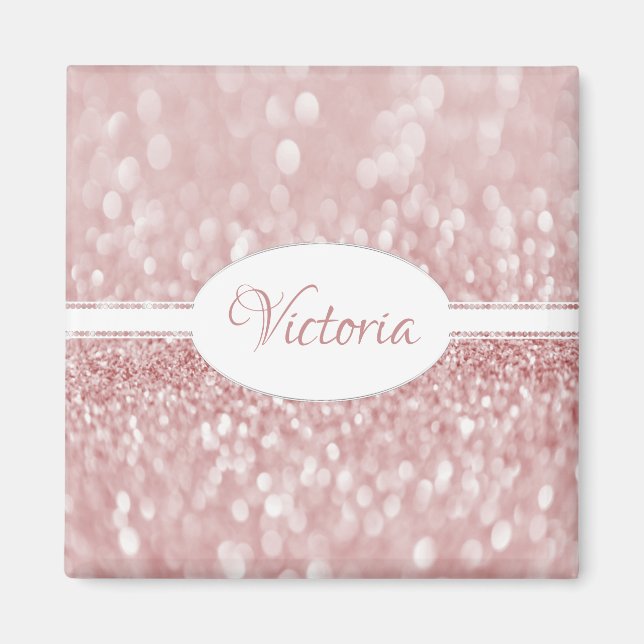 Íman Magnet Personalizado com Largura Rosa (Frente)