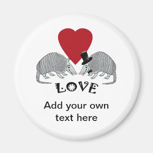 Íman Magnet Personalizado de Amor de Armadillo