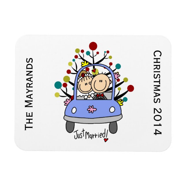 Íman Magnet Personalizado de Feriado Personalizado de C (Horizontal)