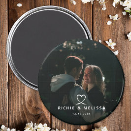 Íman Magnet Personalizado de Fotografia do Casal Elegan