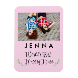 Íman Magnet personalizado de fotos da melhor Madrinha d