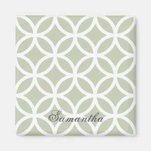 Íman Magnet Personalizado de Padrão de Diamante Verde