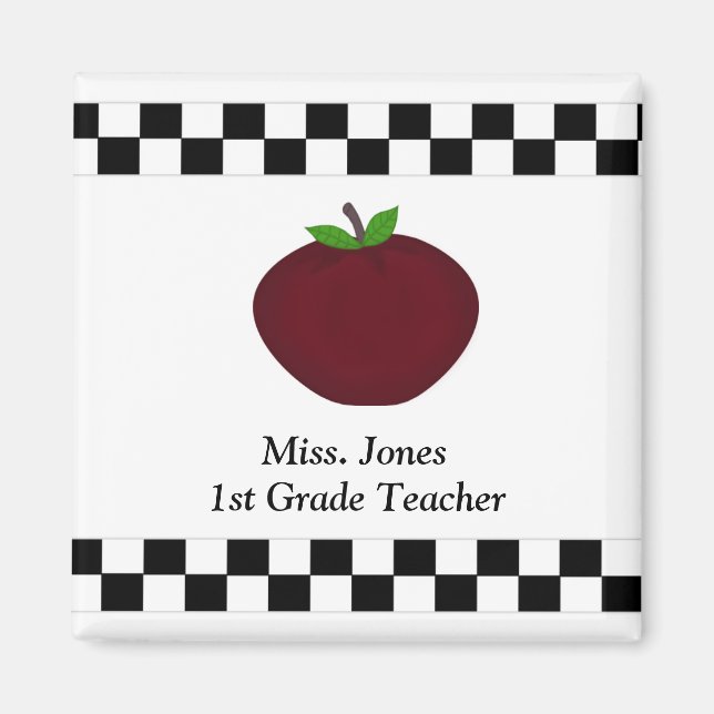 Íman Magnet Personalizado de Professores (Frente)