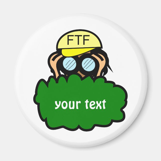 Íman Magnet Personalizado de Swag Geocacher Geocaching  (Frente)