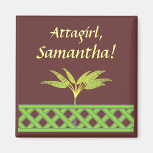 Íman Magnet Personalizado Do Atentado De Lata Verde MM0