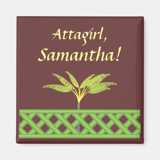 Íman Magnet Personalizado Do Atentado De Lata Verde MM0 (Frente)