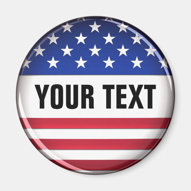 Íman Magnet Personalizado dos EUA (Frente)