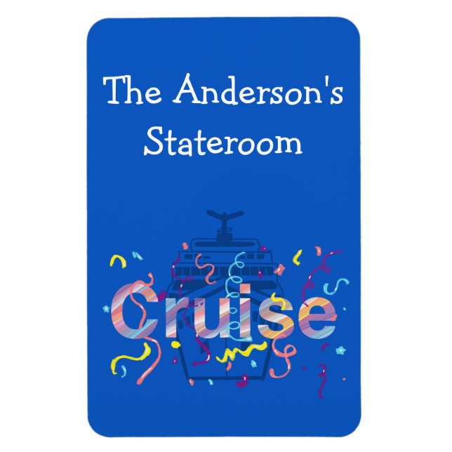Íman Magnet Personalizado para o Cruise Stateroom (Vertical)