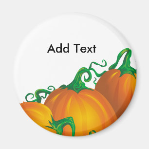 Íman Magnet Personalizável da Pumpkin do outono