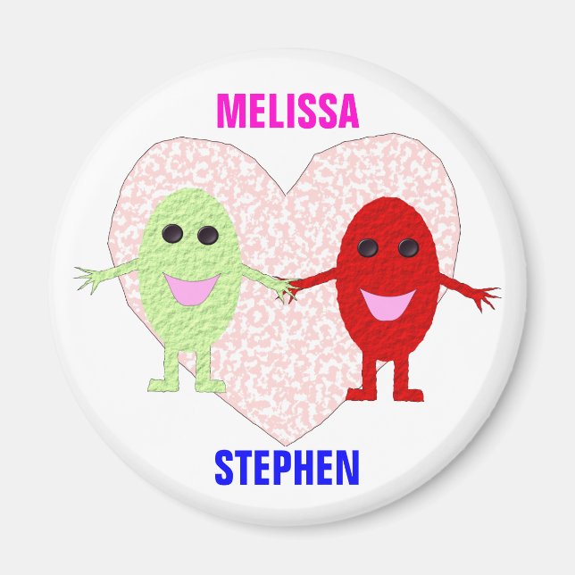 Íman Magnet Personalizável de Casais Verdadeiros (Frente)