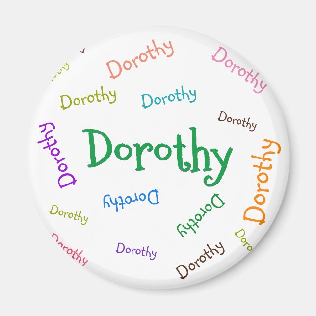 ÍMAN MAGNET PESSOAL, NOME DO FILHO, PARA CRIANÇAS (Frente)