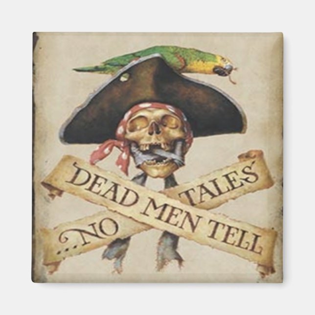 Íman Magnet Pirata do morto (Frente)