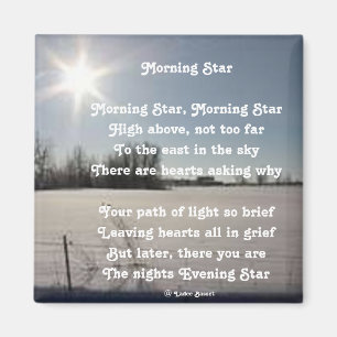 Íman Magnet Poem Morning Star Por Ladee Basset