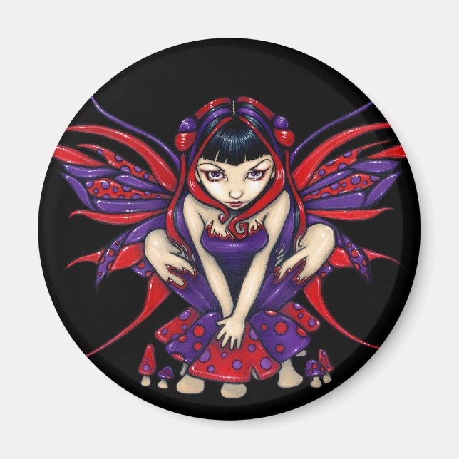 Íman Magnet "Polkadot Mushroom Fairy" (Frente)