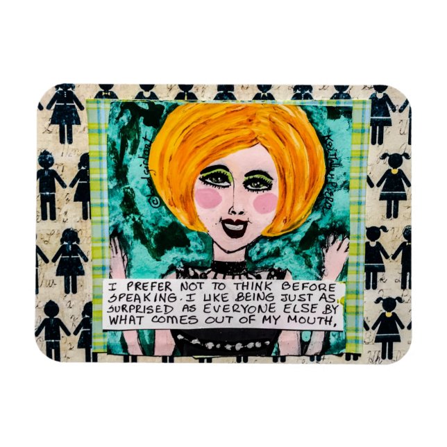 Íman Magnet, prefiro não pensar (Horizontal)