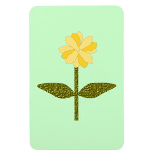 Íman Magnet Premium de Flor Amarelo