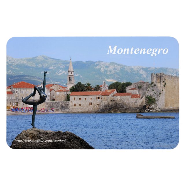Íman Magnet Premium do Montenegro (Horizontal)