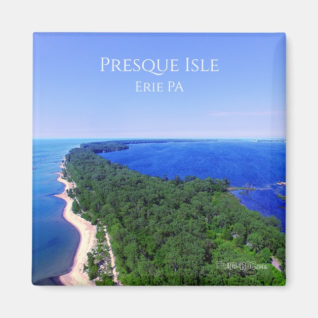 Íman Magnet - Presque Isle Erie PA (Frente)