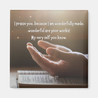 Íman Magnet Psalm 139 2x2