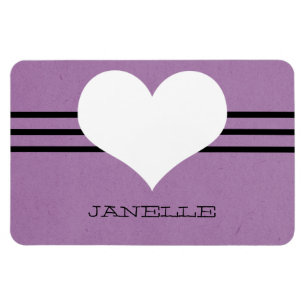 Íman Magnet Purple Modern Heart Flexi