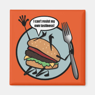 ÍMAN MAGNET QUADRADA DE CHEESEBURGER