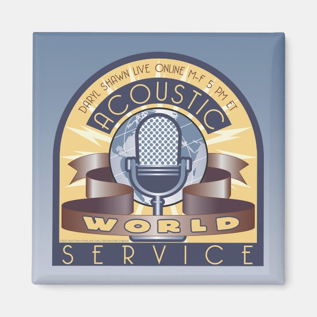 Íman Magnet Quadrado AWS de 2 Polegadas (Frente)