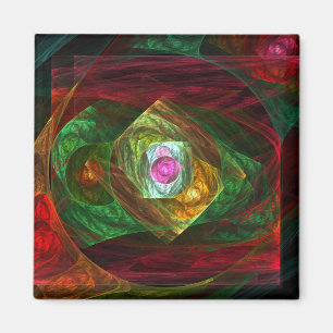 Íman Magnet Quadrado de Abstrato de Conexões Dinâmica