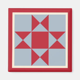 Íman Magnet - Quilt Square do Ohio Star