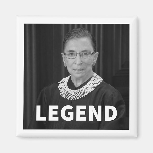 Íman Magnet RBG "LEGEND" (Ruth Bader Ginsburg) (Frente)