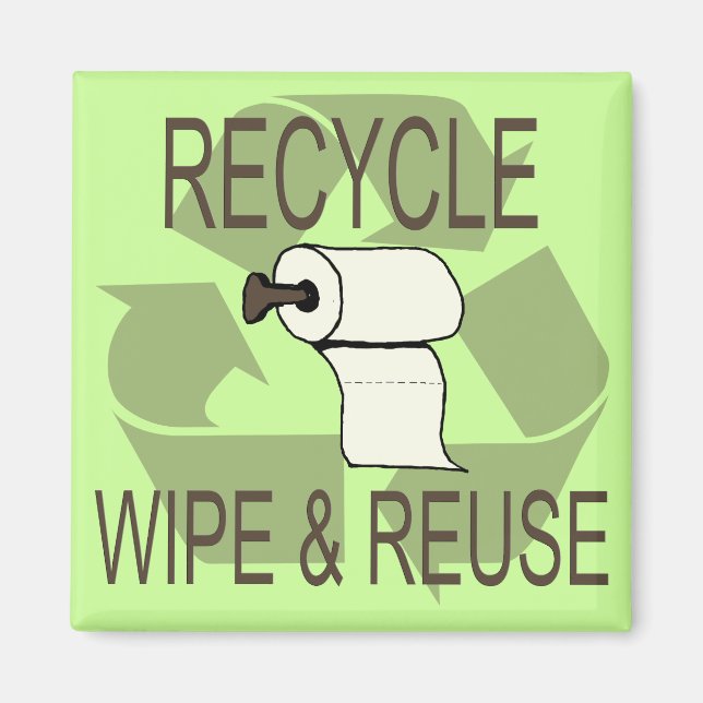 Íman Magnet Reciclar Engraçado (Frente)