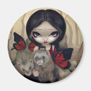 Íman Magnet "Red Butterfly Ferret"