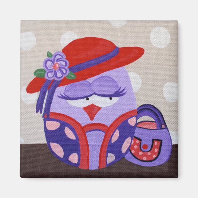 Íman Magnet Red Hat Owl (Frente)