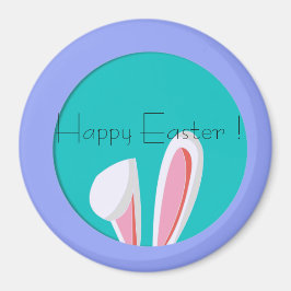 Íman Magnet redondo clássico de Páscoa minimalista e fo