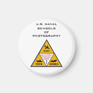 Íman Magnet redondo das Escolas Navais de Fotografia (C