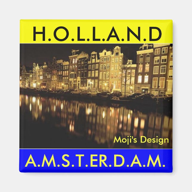 Íman Magnet redondo - Holanda (Frente)
