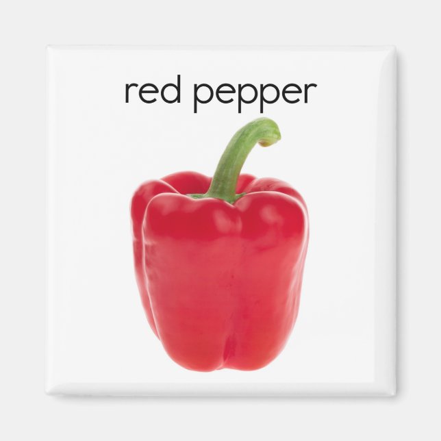 Íman Magnet Refrigerador de Pimenta Vermelha (Frente)