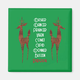 Íman Magnet - Reindeer Papai noel - Rudolph