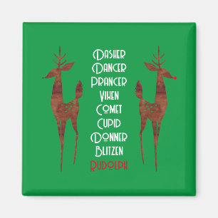 Íman Magnet - Reindeer Papai noel - Rudolph