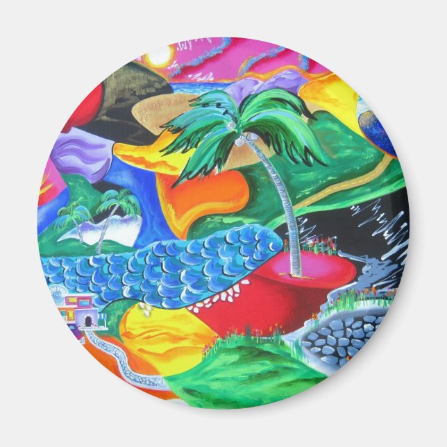 Íman Magnet - Relaxe nas Férias de Caribe (Frente)