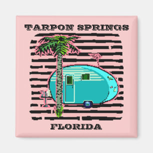 ÍMAN MAGNET-RETRO CAMPING NO REBOQUE DE ESTILO DE HAM C