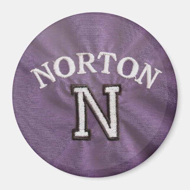 Íman Magnet Roxo Norton (Frente)