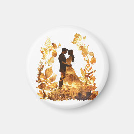 Íman Magnet Rustic Autumn Wedding