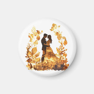 Íman Magnet Rustic Autumn Wedding