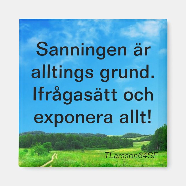 Íman Magnet — Sanningen (Frente)