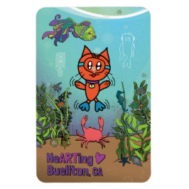 Íman Magnet - Scuba Cat - Buellton.Art