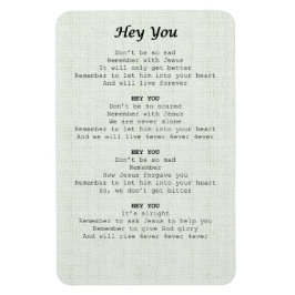 Íman magnet sheet-Hey you -