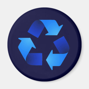 Íman Magnet - Símbolo de Reciclagem Azul