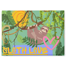 Magnet Sloth Love, Adorável Lama em Árvore