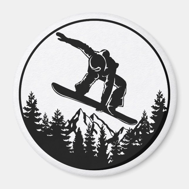 Íman Magnet Snowboard (Frente)