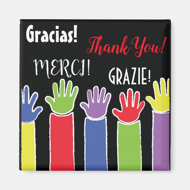 Íman Magnet Square Obrigados A Lot Magnet (Frente)